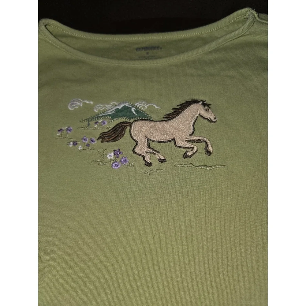 Gymboree cowgirls at heart horse top size 8 long sleeve
